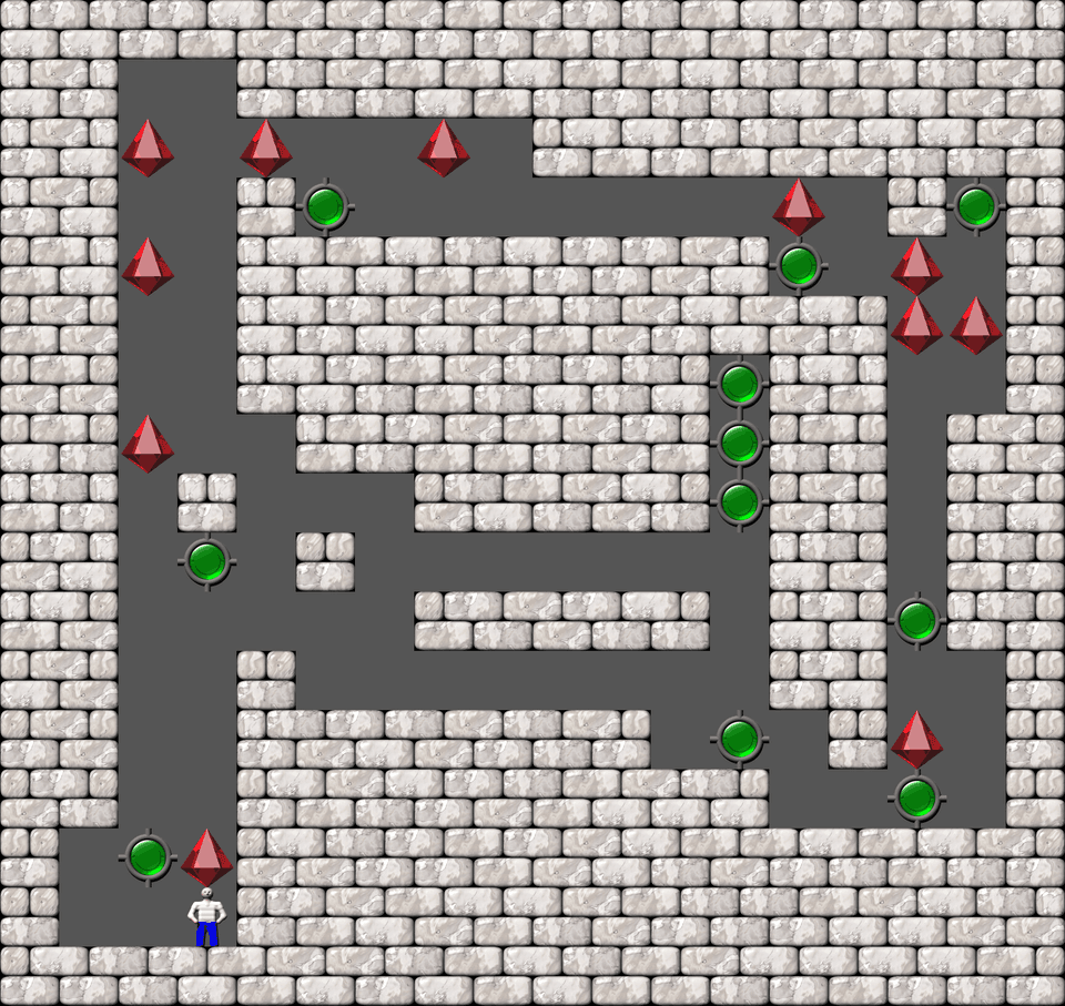 Sokoban Bugs550 collection level 275